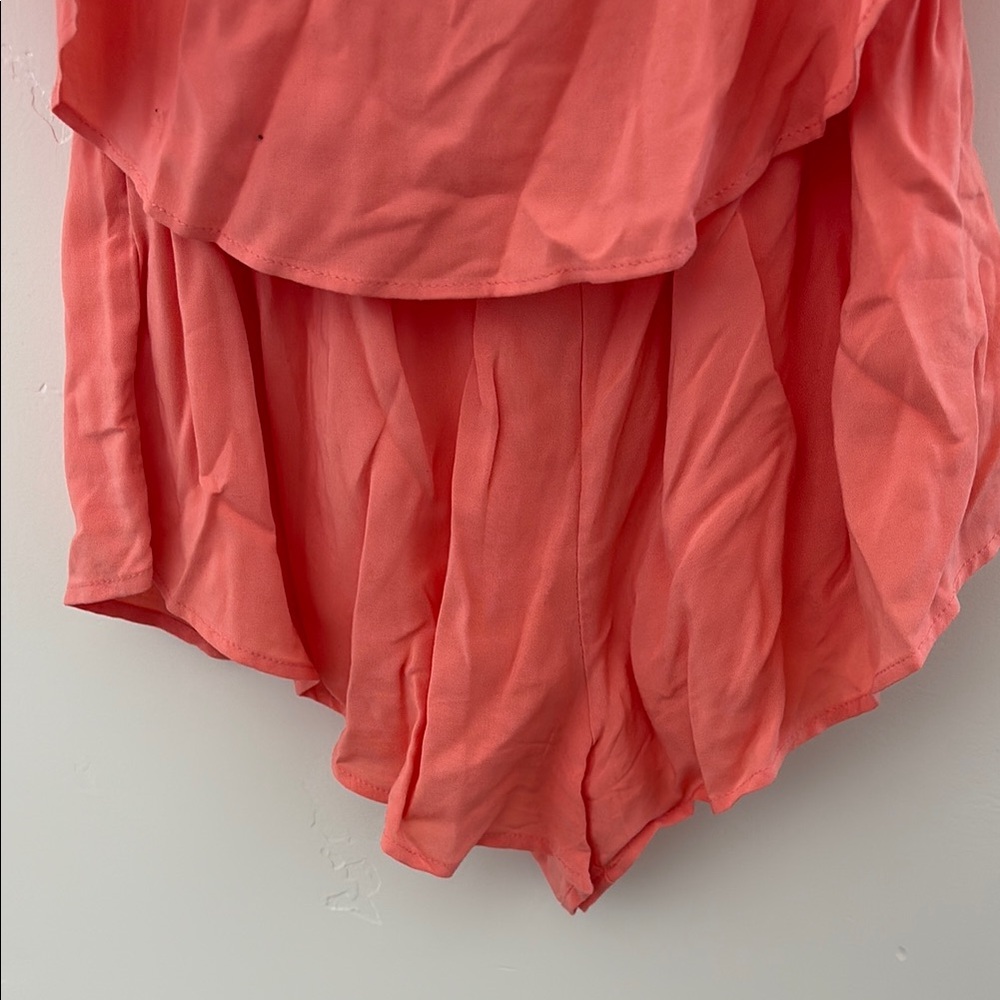 Pink Off-Shoulder Romper - Picture 3 of 3